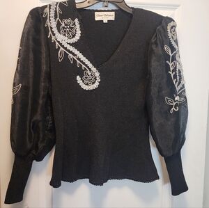 VINTAGE DIANE DELOREAN top